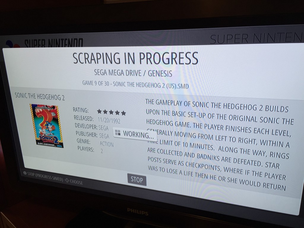 RetroPie - Scraping automático en proceso